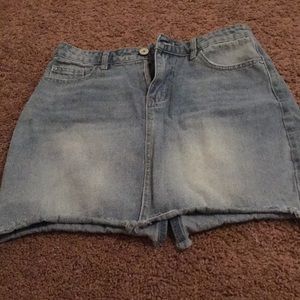 Charlotte Russe jean skirt